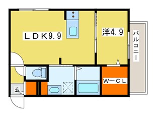 ブランシャール円山医大前の物件間取画像